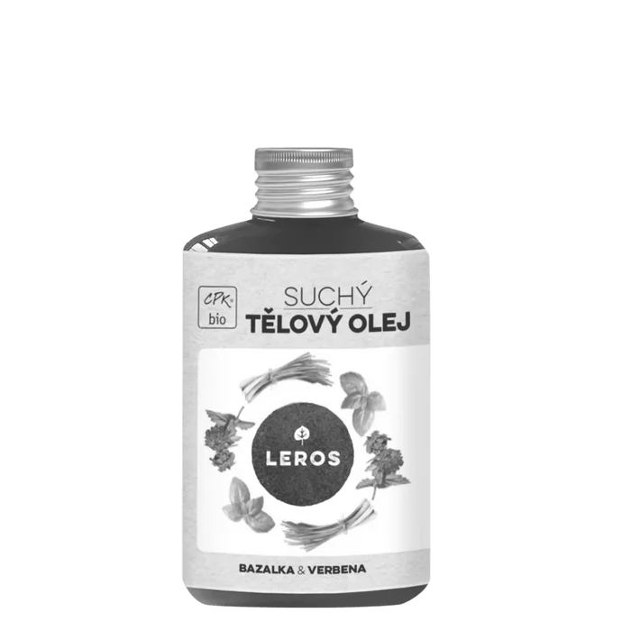 LEROS Suchý tělový olej bazalka + verbena 100 ml
