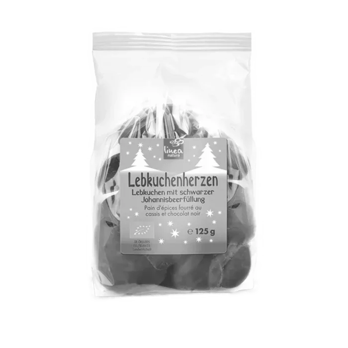 Linea Natura Perníčky černý rybíz v čokoládě 125g Bio