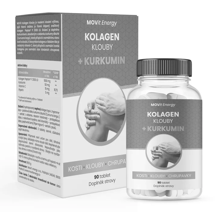 MOVit Kolagen Klouby + Kurkumin 90 tablet