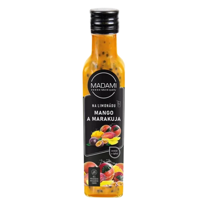 Madami Ovoce na limonádu Mango a marakuja 250 ml