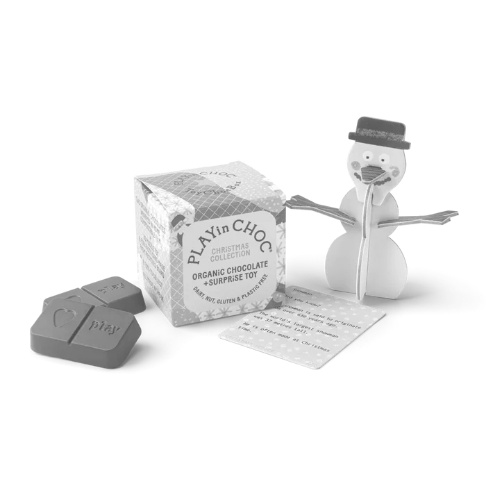 PLAYin CHOC Čokoláda 20g Bio s hračkou - vánoční
