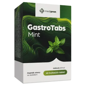 medipron GastroTabs Mint 40 žvýkacích tablet