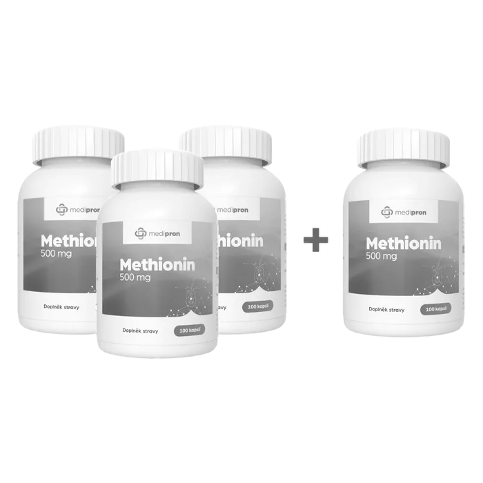medipron Methionin 500 mg 100 kapslí AKCE 3+1