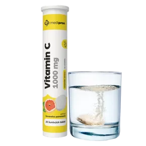 medipron Vitamin C 1000 mg červený pomeranč 20 šumivých tablet
