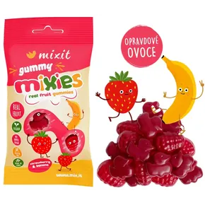Mixit Bonbony Gummy Mixies jahoda + banán 35 g