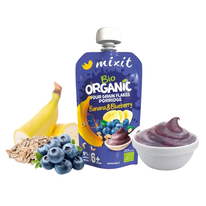 Mixit Kapsička banán a borůvka 110 g BIO