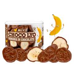 Mixit Křupavé banánky v čokoládě 170 g