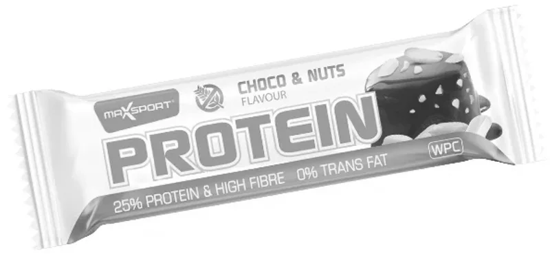 Maxsport Protein Bar 60g proteinová tyčinka čokoláda s oříšky