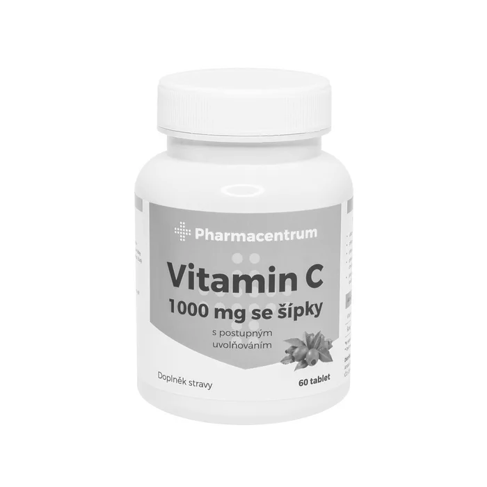 Pharmacentrum Vitamin C 1000 mg se šípky 60 tablet