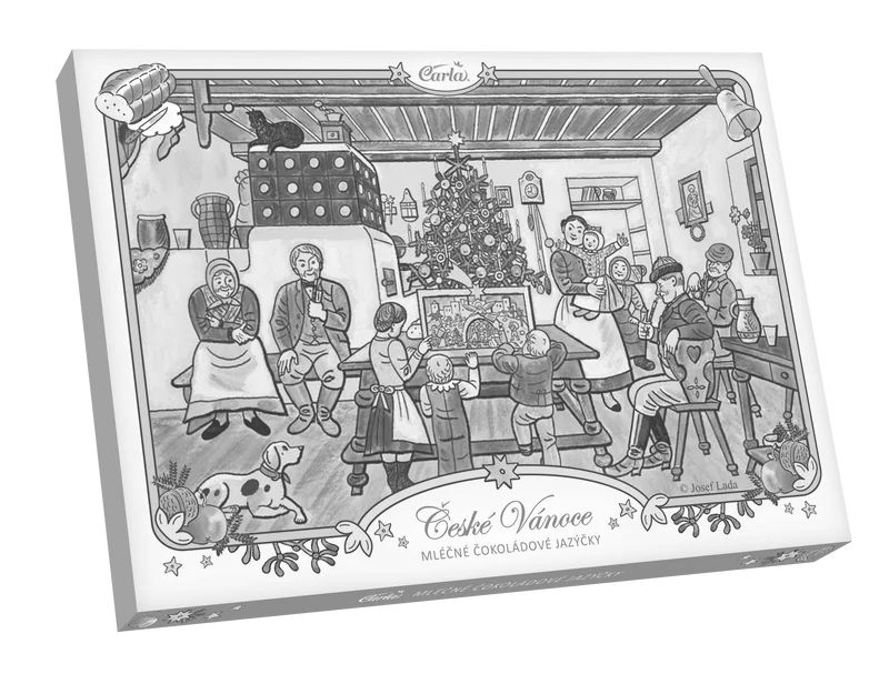 Carla Čokoládové jazýčky České Vánoce - Josef Lada 100 g