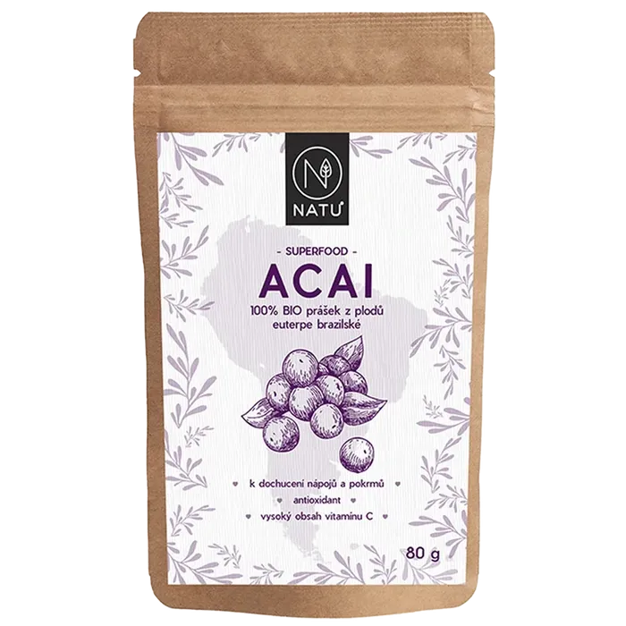 NATU Açai prášek 80 g BIO