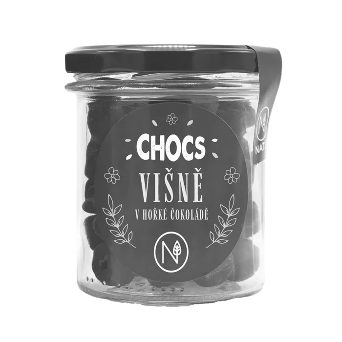 NATU Chocs Višně v 70% hořké čokoládě 100 g