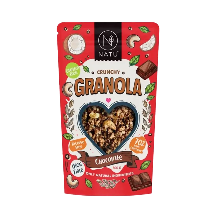 NATU Granola Křupavá čokoláda 300 g