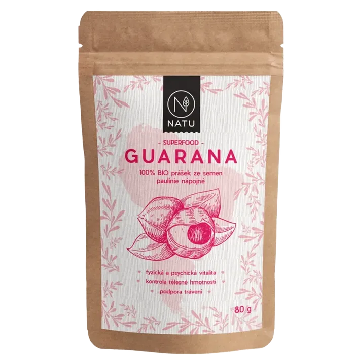 NATU Guarana prášek 80 g BIO