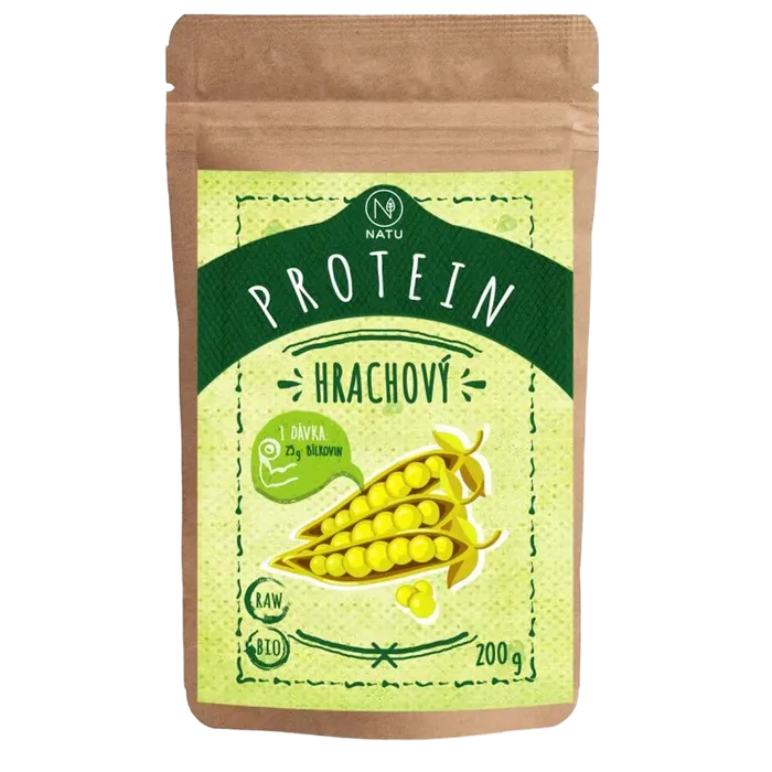 NATU Hrachový protein 200 g BIO