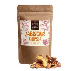 NATU Jablečné chipsy skořicové 45 g