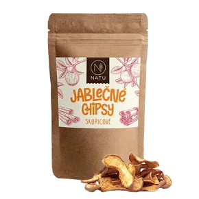 NATU Jablečné chipsy skořicové 45 g