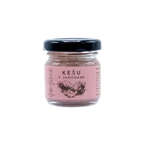 NATU Kešu krém s jahodami mini 30 g
