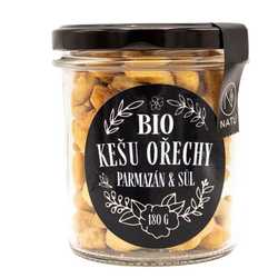 NATU Kešu ořechy s parmezánem a Fleur de sel 180 g BIO