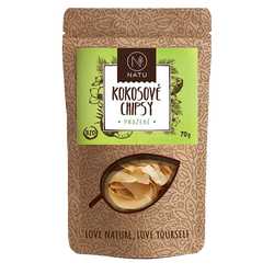 NATU Kokosové chipsy pražené 70 g BIO