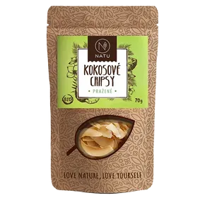 NATU Kokosové chipsy pražené 70 g BIO