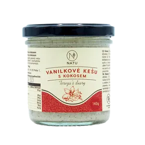 NATU Krém Vanilkové kešu s kokosem 140 g