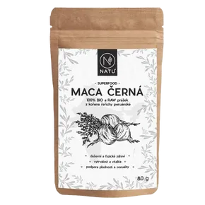 NATU Maca černá prášek 80 g BIO