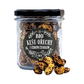 Natu Ořechy kešu s černým česnekem BIO 160 g