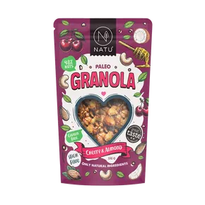 NATU Paleo granola třešně a mandle 350 g