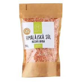 NATU Sůl himalájská růžová hrubá 500 g