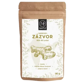 NATU Zázvor prášek 80g BIO