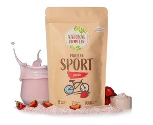 NaturalProtein Protein SPORT jahoda 350 g