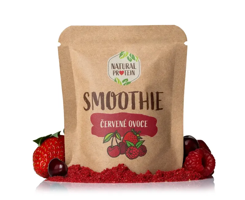 NaturalProtein Smoothie červené ovoce 20 g