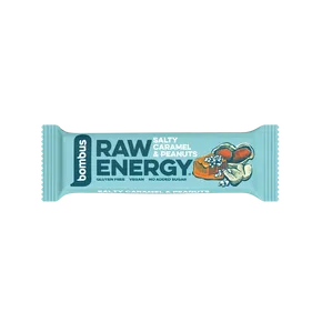Bombus raw Energy tyčinka slaný karamel a arašídy 50 g