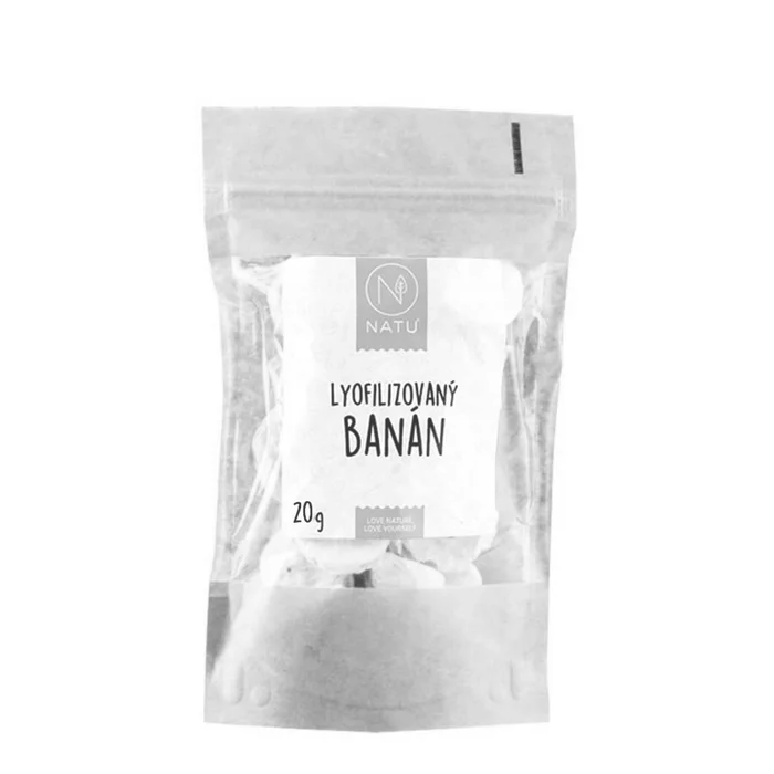 NATU Lyofilizovaný banán plátky 20g
