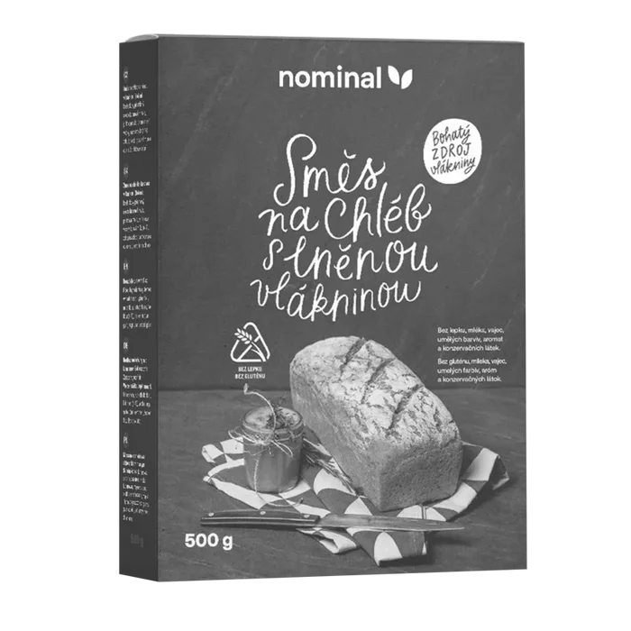 Nominal Bezlepková směs na chléb s lněnou vlákninou 500g