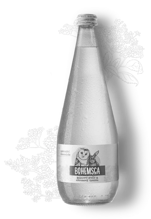 Bohemsca Limonáda Bezový květ a citronový tymián 700ml
