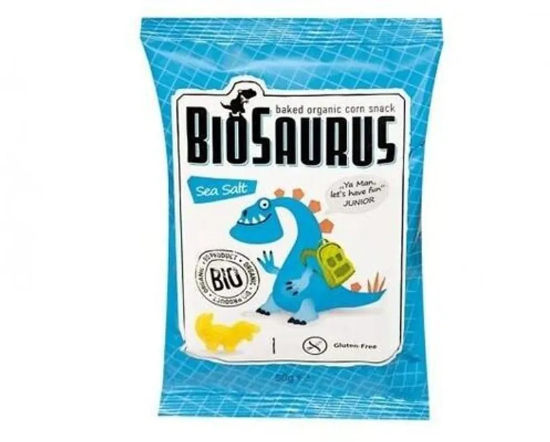 Biosaurus Kukuřičné křupky s mořskou solí 50 g BIO