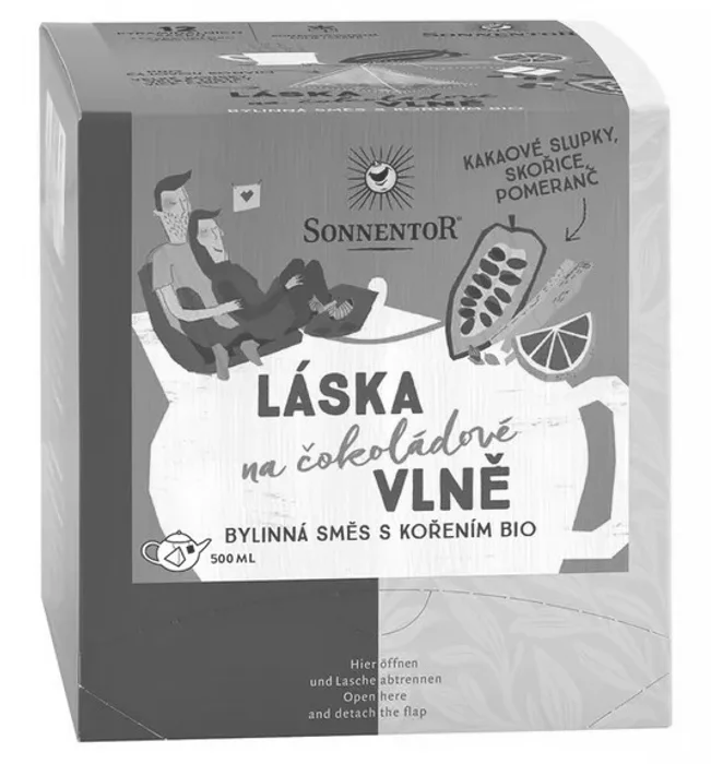 Sonnentor Čaj Láska na čokoládové vlně 12x3,5g Bio