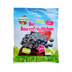 Ökovital Bonbony želatinové Lesní plody vegan méně sladké BIO 80 g