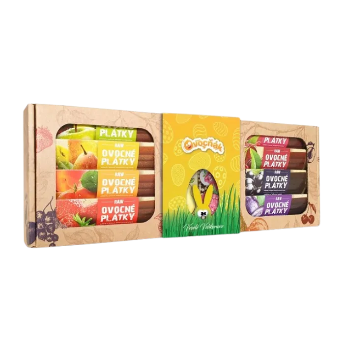 Ovocňák Dárková sada s plátky a pufy Velikonoce 240 g