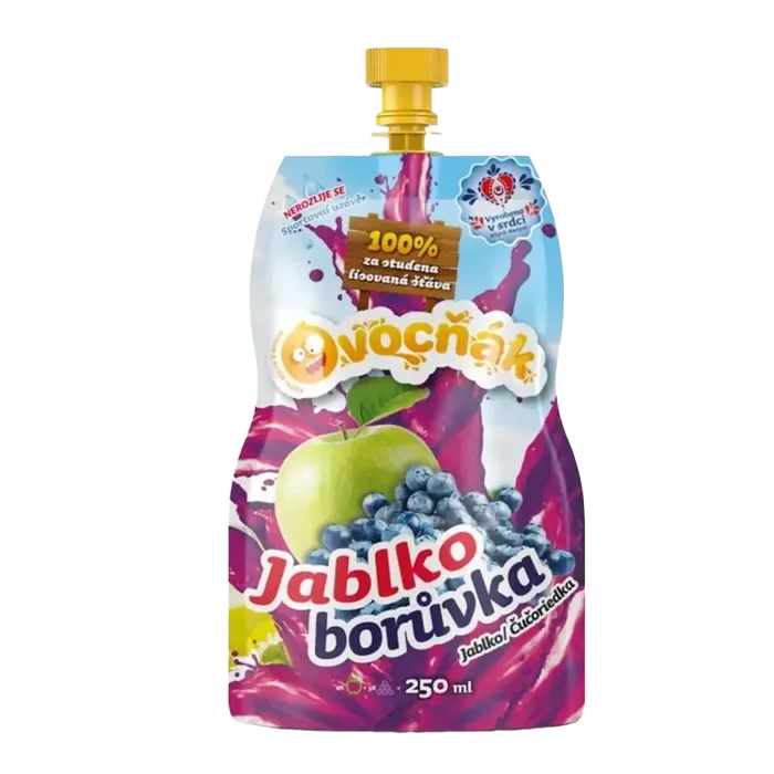 Ovocňák Mošt jablko borůvka 250ml