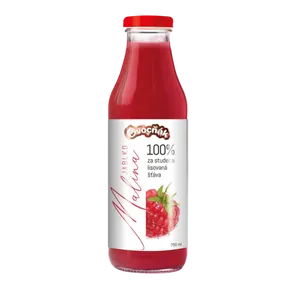 Ovocňák Mošt ve skle jablko a malina 750 ml