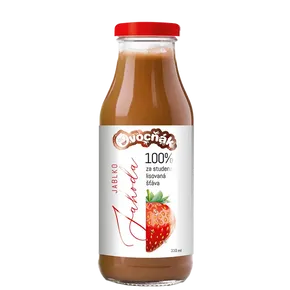 Ovocňák mošt ve skle jablko jahoda 750 ml