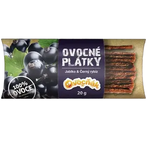Ovocňák Ovocné plátky jablko černý rybíz 20 g