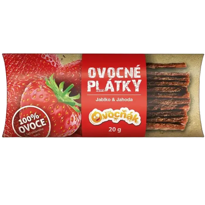 Ovocňák Ovocné plátky jablko jahoda 20 g