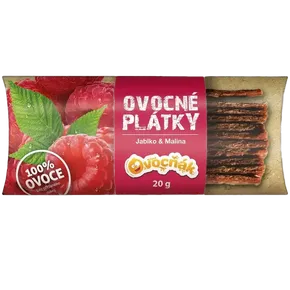 Ovocňák Ovocné plátky jablko malina 20 g