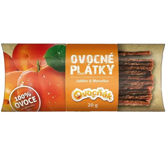 Ovocňák Ovocné plátky jablko meruňka 20 g