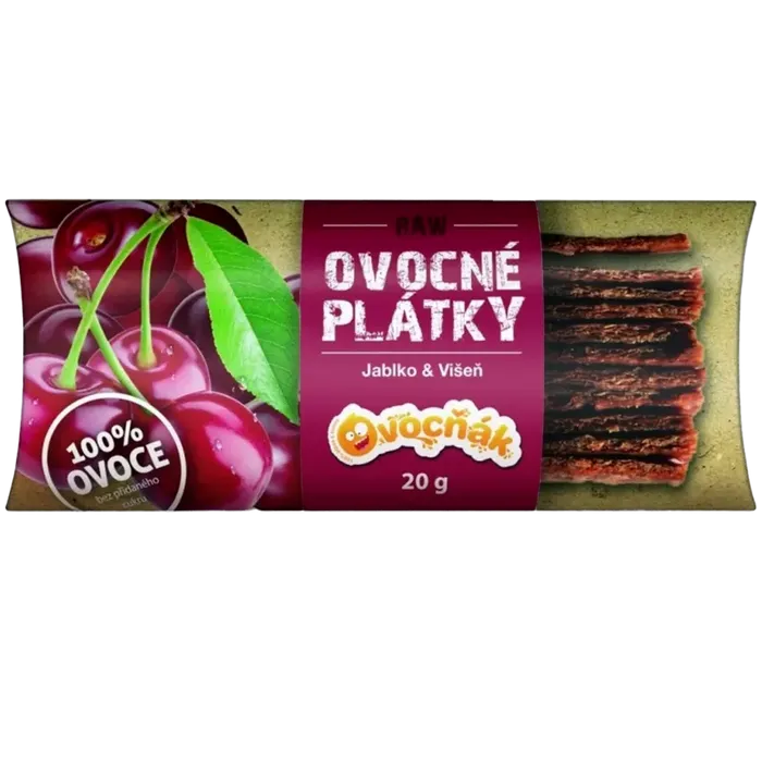 Ovocňák Ovocné plátky jablko višeň 20 g