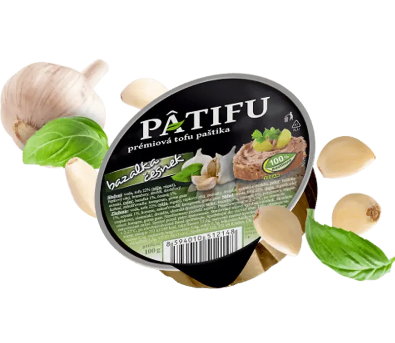 Patifu tofu paštika bazalka-česnek 100g BLP